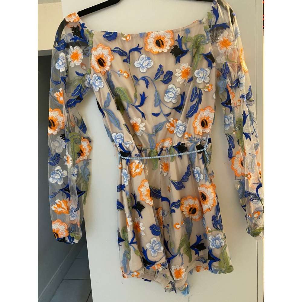 Embroidered romper